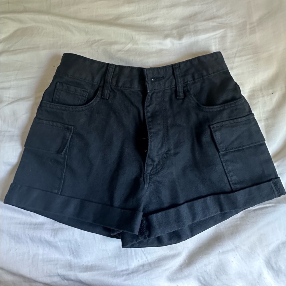 Black Cargo shorts from Pacsun